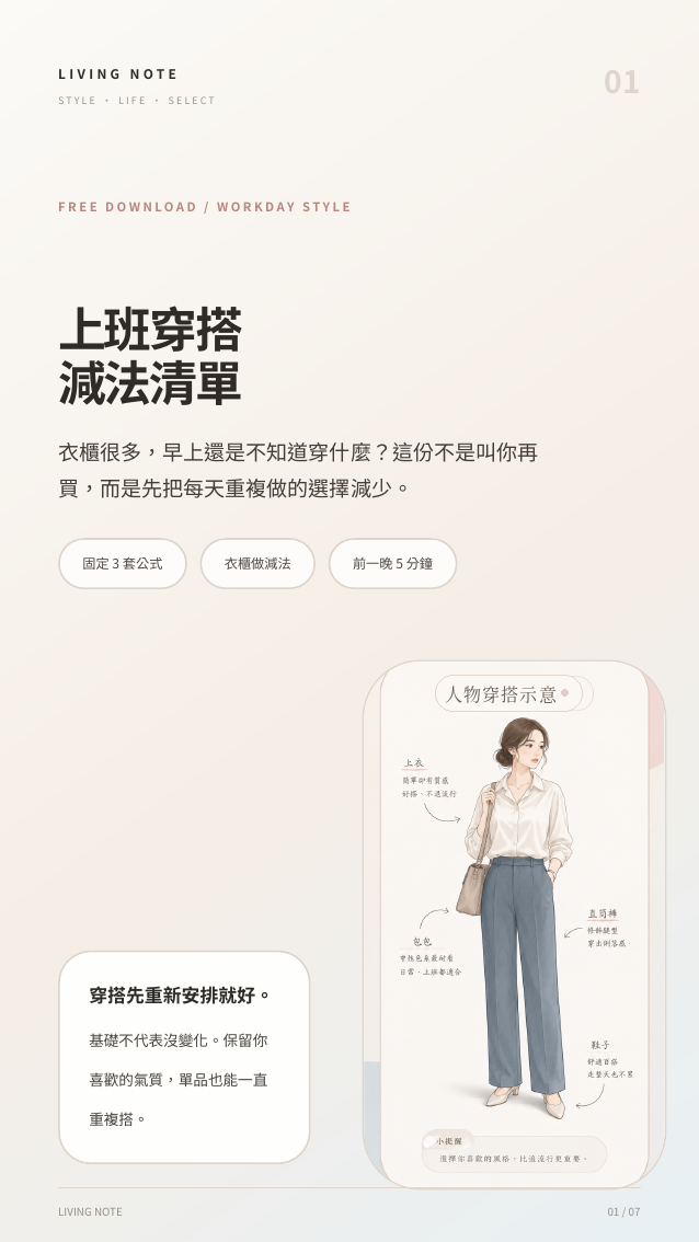 上班穿搭減法清單封面